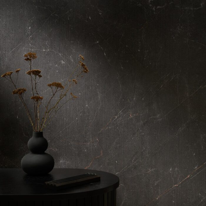 Obkladový panel Modee - Slab Stone essence Monreale Black WMS 518S 2800x1175x4 mm Stripes - Image 5
