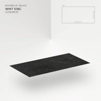 Obkladový panel Modee - Tile Stone essence Monreale Black WMT 518C 600x1200x4 mm Concrete