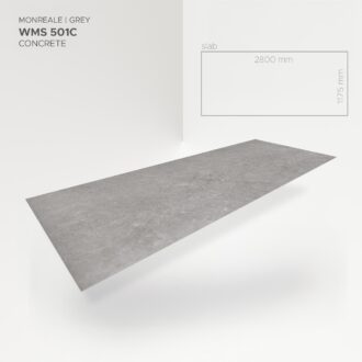 Obkladový panel Modee - Slab Stone essence Monreale Grey WMS 501C 2800x1175x4 mm Concrete