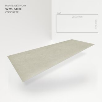 Obkladový panel Modee - Slab Stone essence Monreale Ivory WMS 502C 2800x1175x4 mm Concrete