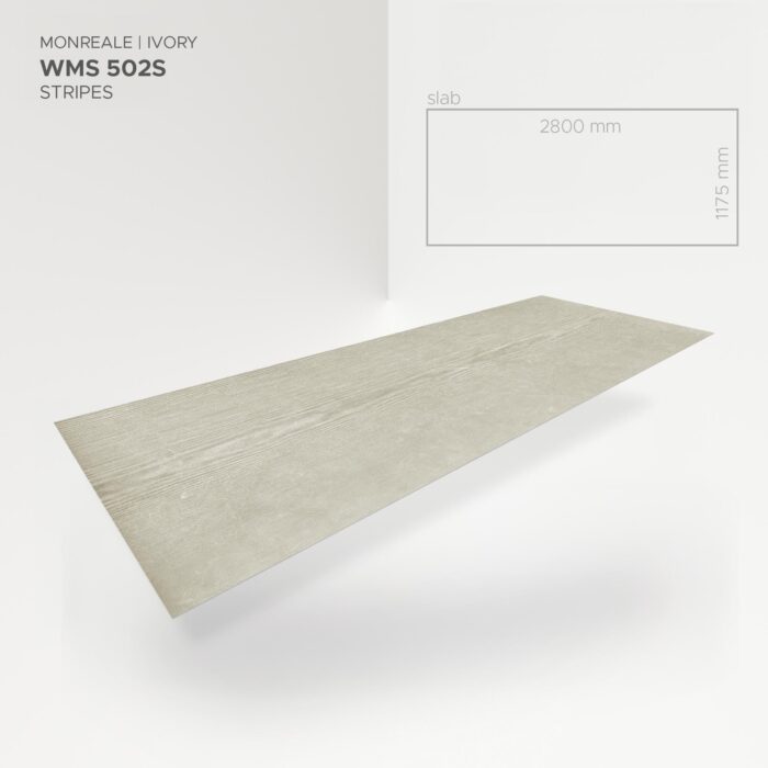 Obkladový panel Modee - Slab Stone essence Monreale Ivory WMS 502S 2800x1175x4 mm Stripes