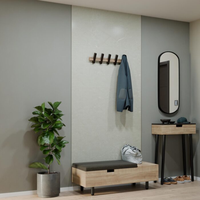 Obkladový panel Modee - Tile Stone essence Monreale Ivory WMT 502C 600x1200x4 mm Concrete - Image 5