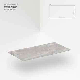 Obkladový panel Modee - Tile Stone essence Monza Biela WMT 520C 600x1200x4 mm Concrete