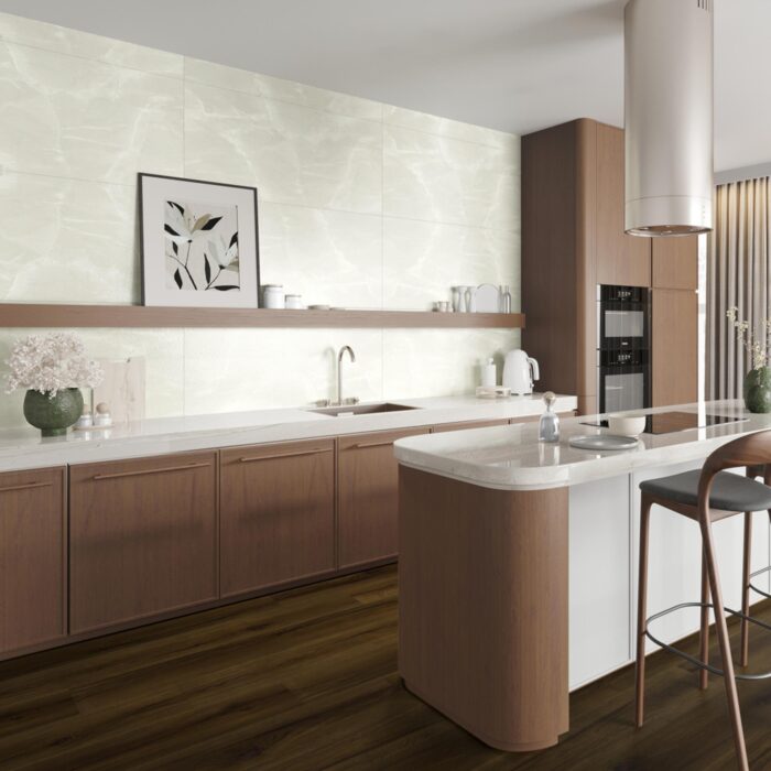 Obkladový panel Modee - Tile Stone essence Monza Biela WMT 520C 600x1200x4 mm Concrete - Image 5