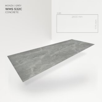 Obkladový panel Modee - Slab Stone essence Monza Grey WMS 532C 2800x1175x4 mm Concrete