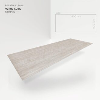 Obkladový panel Modee - Slab Stone essence Palatina Sand WMS 521S 2800x1175x4 mm Stripes