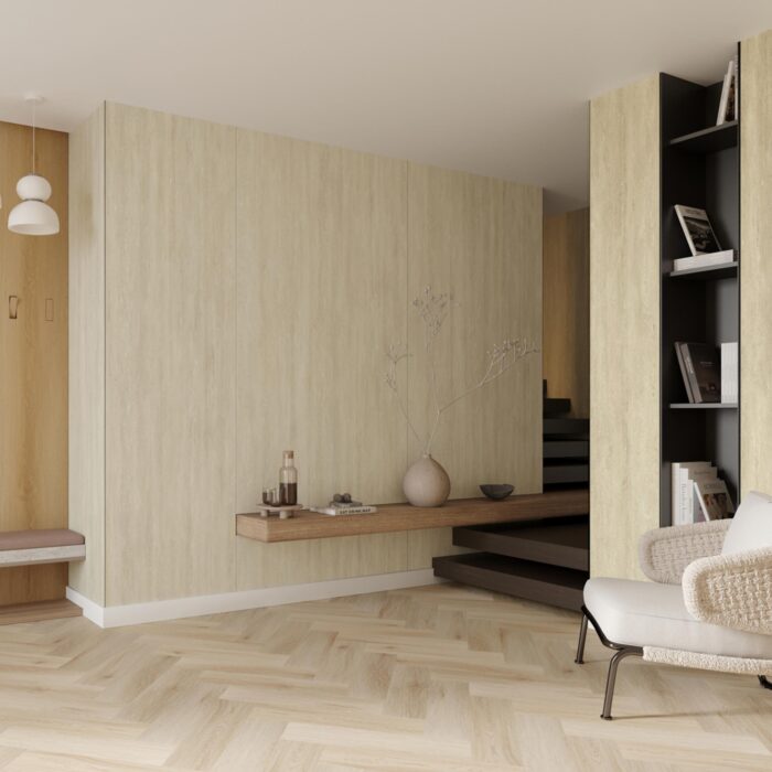Obkladový panel Modee - Slab Stone essence Palatina Sand WMS 521S 2800x1175x4 mm Stripes - Image 4