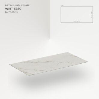 Obkladový panel Modee - Tile Stone essence Pietra Santa White WMT 538C 600x1200x4 mm Concrete