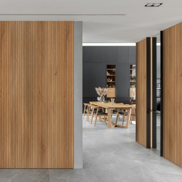 Obkladový panel Modee - Slab True wood Fluted Oak Asturia WMSLS 210 2800x1175x4 mm Wood - Image 6