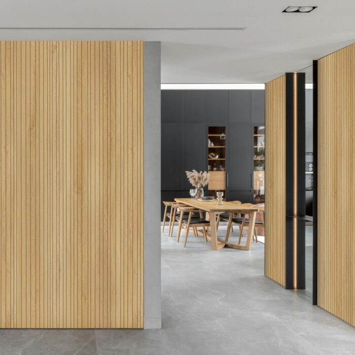 Obkladový panel Modee - Slab True wood Fluted Oak Beatrice WMSLS 205 2800x1175x4 mm Wood - Image 5