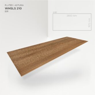 Obkladový panel Modee - Slab True wood Fluted Oak Asturia WMSLS 210 2800x1175x4 mm Wood