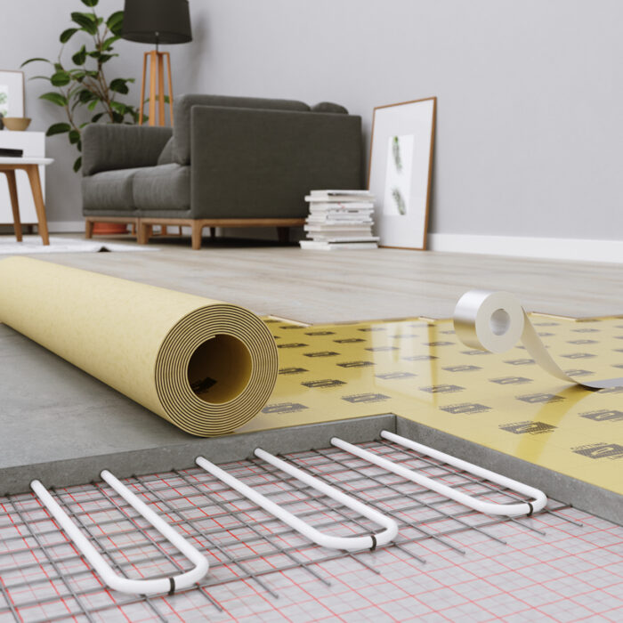 Podložka SOLIDSTEP ALL FLOOR 100 1,1 mm PUM s parozábranou a vodiacimi čiarami na rezanie - Image 4