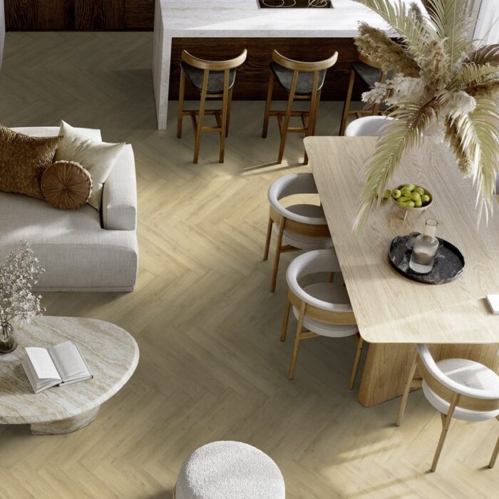 Gerflor Virtuo 55 HB Rigid Acoustic Sunny Nature 0997 6/0,55 mm 33/42 4V Herringbone - rybia kosť - Image 9