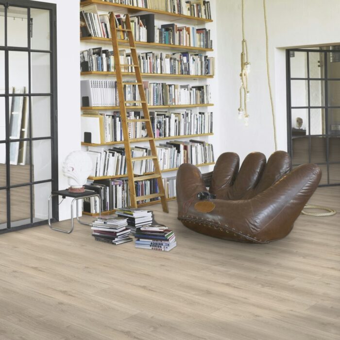 Design flooring Vinyl Trendtime 6 Dub Royal biely bielený kartáčovaná štruktúra široká lamela V-drážka 1744636 - Image 10