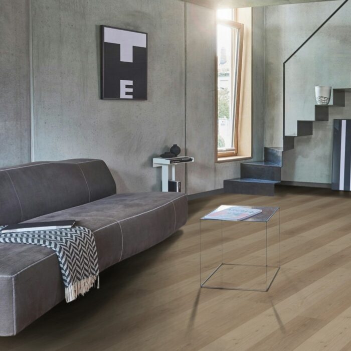 Design flooring Vinyl Trendtime 6 Dub Natural Mix šedý kartáčovaná štruktúra široká lamela V-drážka 1744640 - Image 7