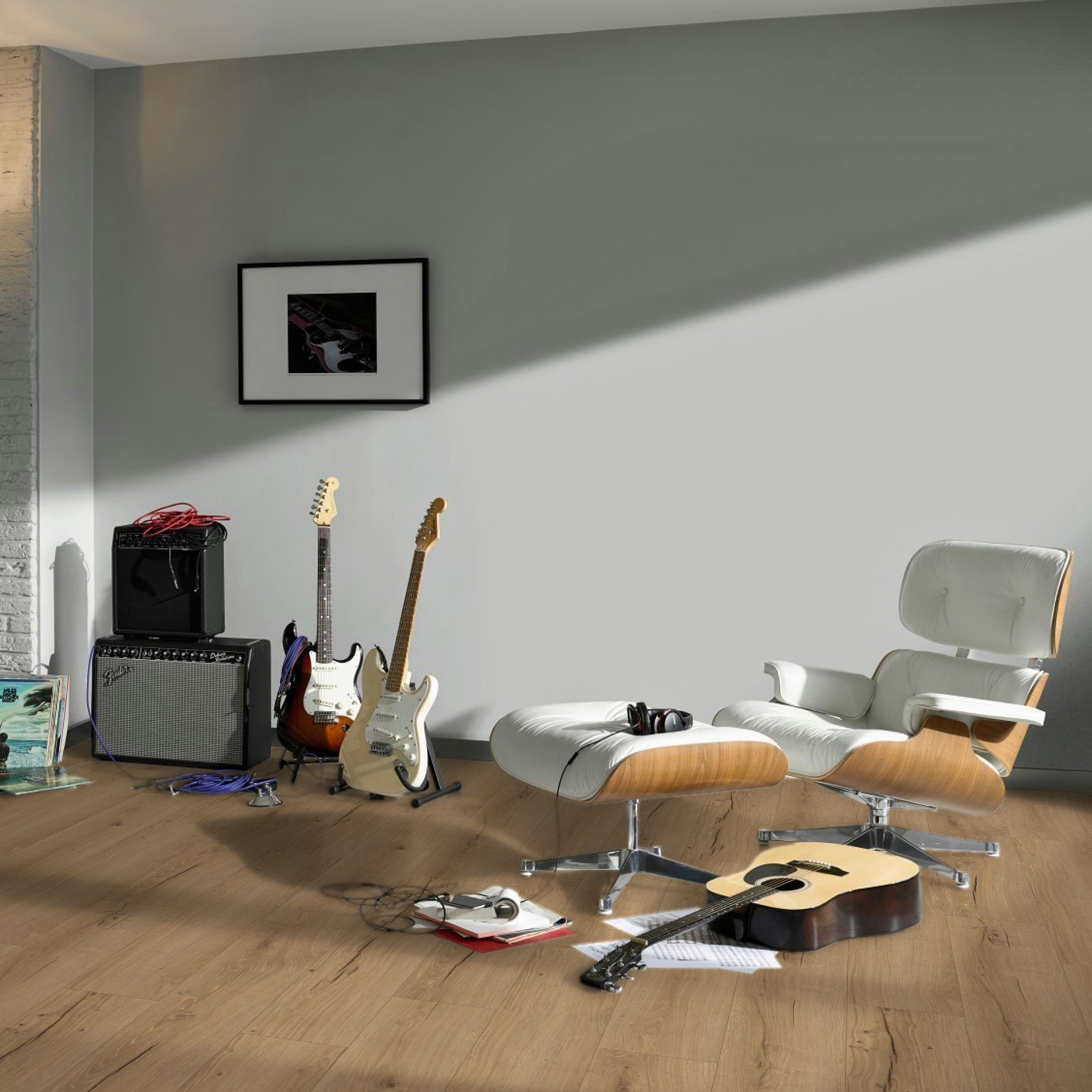 Vinyl Parador Classic 2025 Dub Cambridge prírodný kartáčovaná štruktúra široká lamela 4V, 1748873 1219x229x2