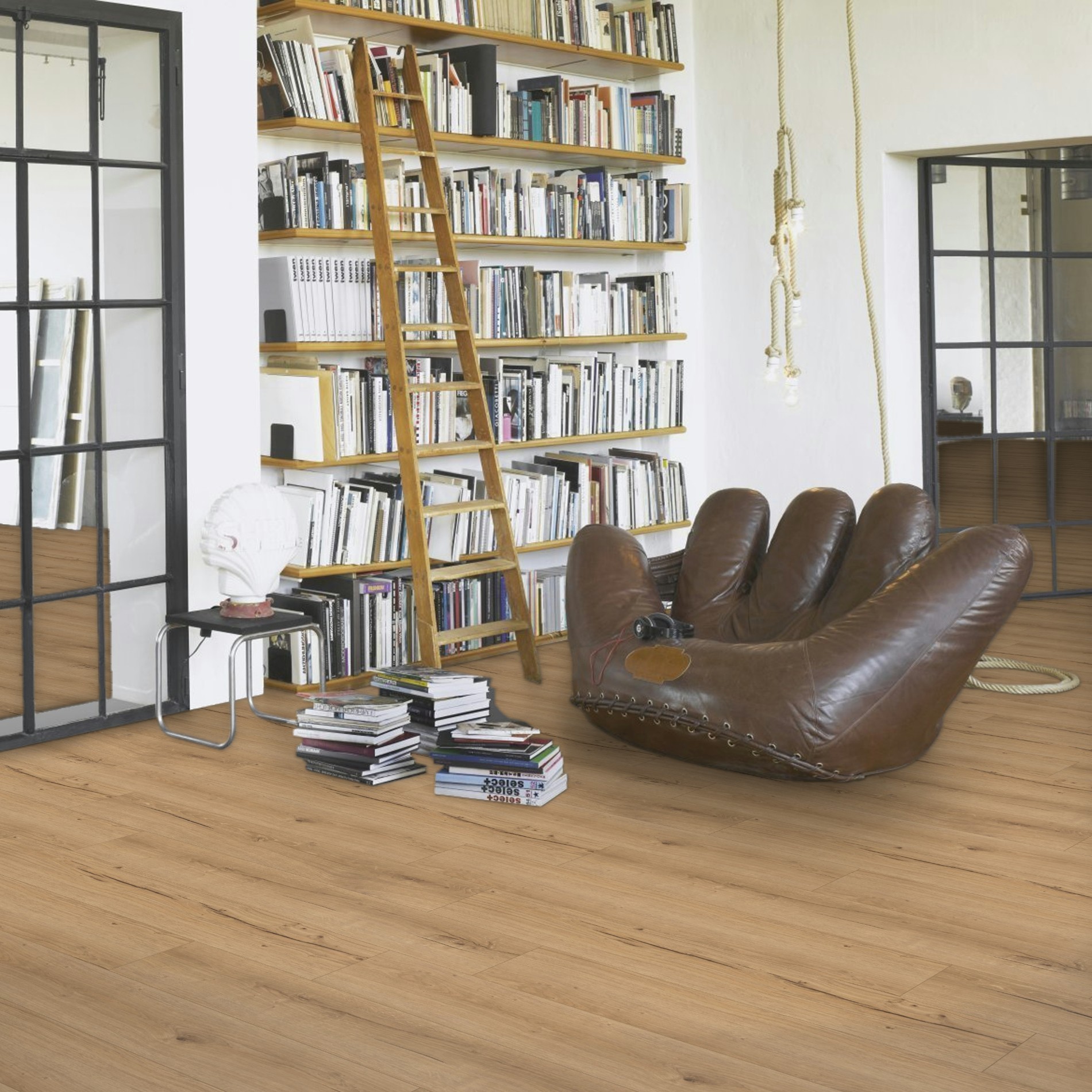 Vinyl Parador Classic 2025 Dub Cambridge prírodný kartáčovaná štruktúra široká lamela 4V, 1748873 5 mm