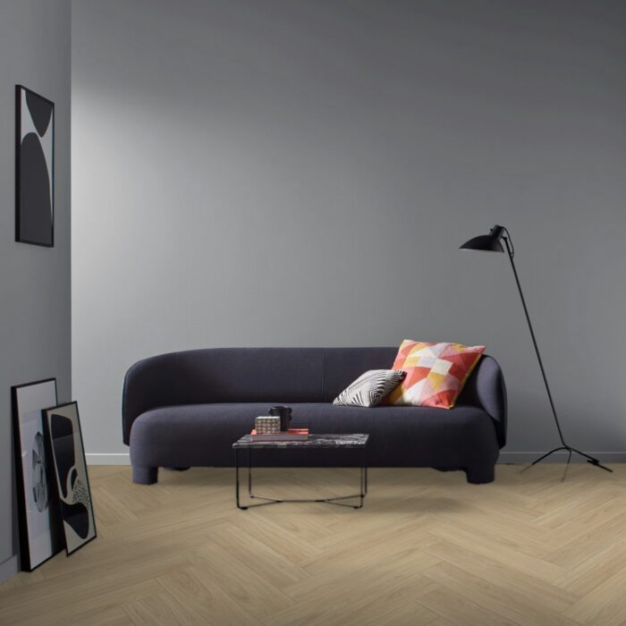 Vinyl Parador Trendtime 3 Herringbone Dub Oxford Sanded matt finish texture wide plank minibevel, 1748860 - Image 5