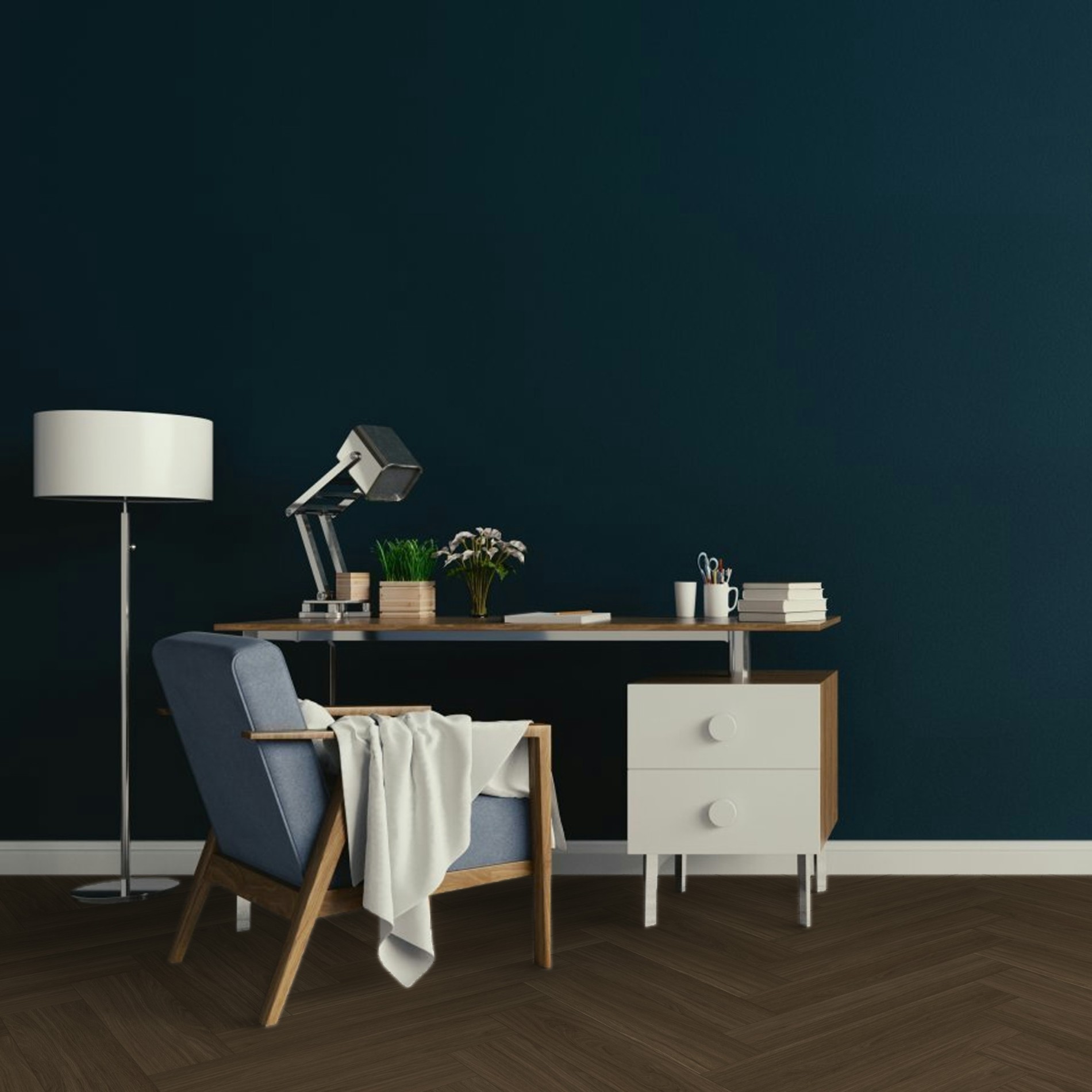 Vinyl Parador Trendtime 3 Herringbone Dub Oxford tmavo hnedý matná štruktúra široká lamela M4V 1748862 - Image 10