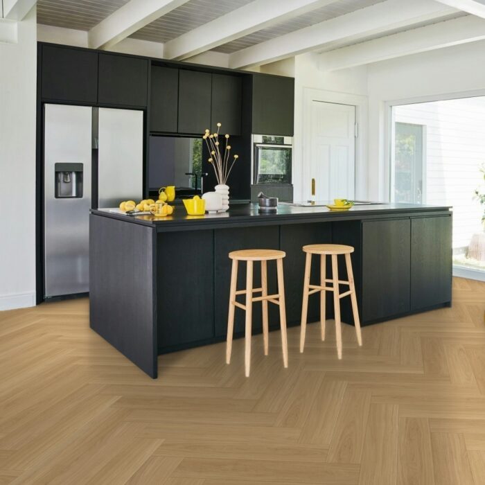 Vinyl Parador Trendtime 3 Herringbone Dub Oxford natural matt finish texture wide plank minibevel, 1748864 - Image 6