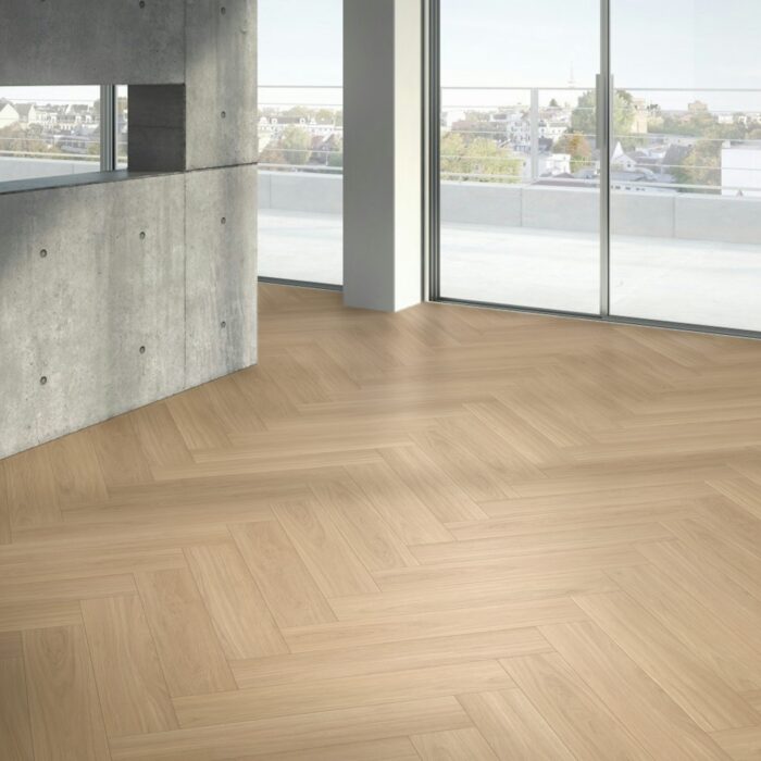 Vinyl Parador Trendtime 3 Herringbone Dub Oxford natural matt finish texture wide plank minibevel, 1748864 - Image 8