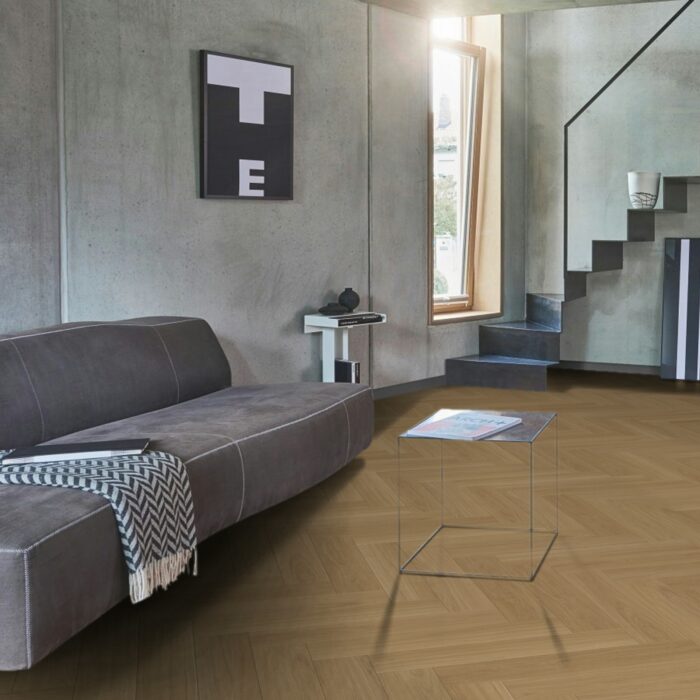 Vinyl Parador Trendtime 3 Herringbone Dub Oxford natural matt finish texture wide plank minibevel, 1748864 - Image 9
