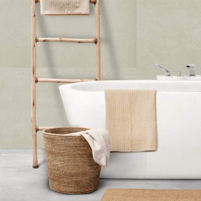 Obkladový panel Modee - Tile Stone essence Monreale Ivory WMT 502S 600x1200x4 mm Stripes - Image 5