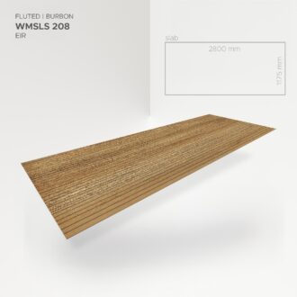 Obkladový panel Modee - Slab True wood Fluted Burbon Oak WMSLS 208 2800x1175x4 mm Wood