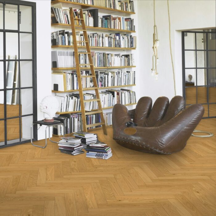 Engineered Wood Flooring Trendtime 3 Living Plus Herringbone, Dub Bardolino prírodný matný lak M4V , 1748884 - Image 6