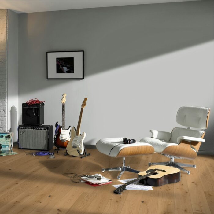 Engineered Wood Flooring Trendtime 4 Rustikal, Dub Lugana svetlý bielený matný lak široká lamela M4V, 1748905 - Image 5