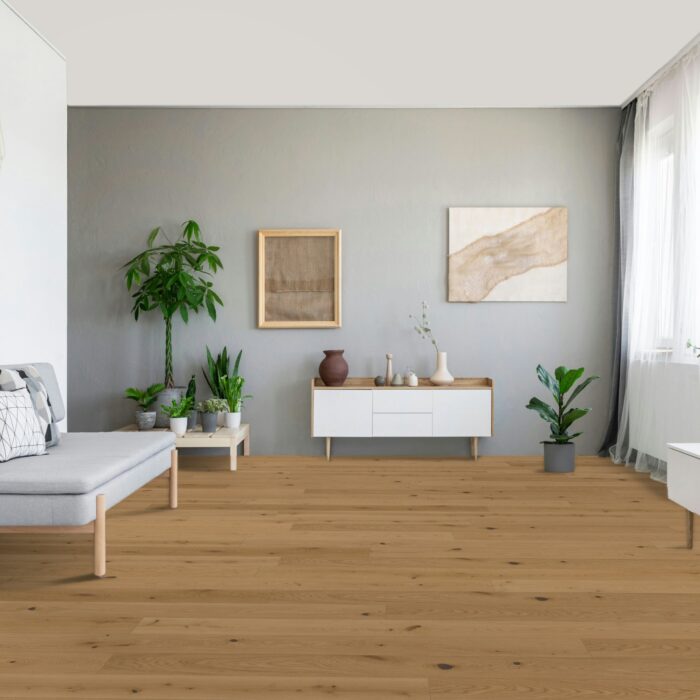 Engineered Wood Flooring Trendtime 4 Rustikal, Dub Lugana svetlý bielený matný lak široká lamela M4V, 1748905 - Image 8