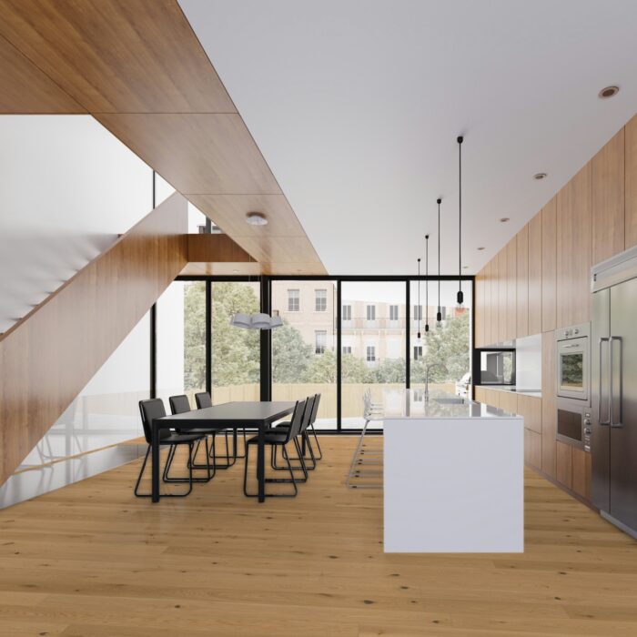 Engineered Wood Flooring Trendtime 4 Rustikal, Dub Lugana svetlý bielený matný lak široká lamela M4V, 1748905 - Image 10
