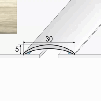 Prechodový profil a03 dub bielený 0