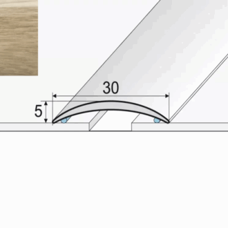 Prechodový profil a03 dub mocca 2