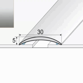 Prechodový profil a03 striebro 2