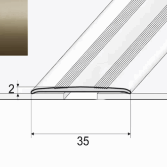 Prechodový profil a08 šampaň 0