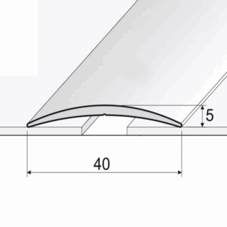 Prechodový profil a13 biela matná 2