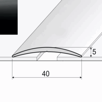 Prechodový profil a13 čierna 0