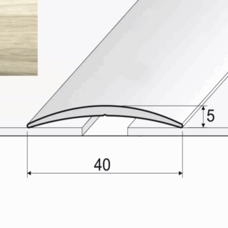 Prechodový profil a13 dub bielený 2
