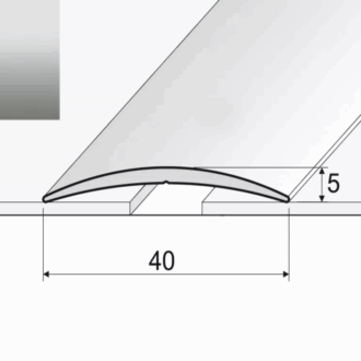 Prechodový profil a13 striebro 0