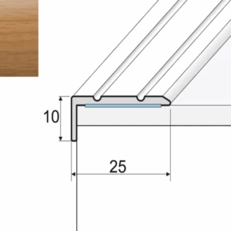 Schodový profil a31 buk 0