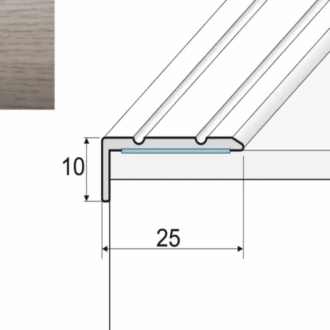 Schodový profil a31 dub tabacco 2