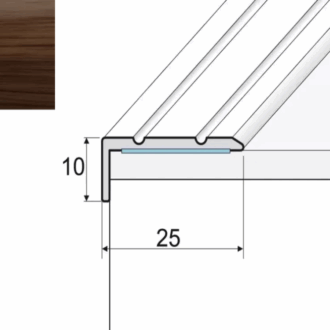 Schodový profil a31 frézia 0