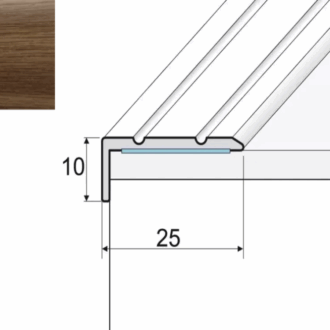 Schodový profil a31 orech chile 2