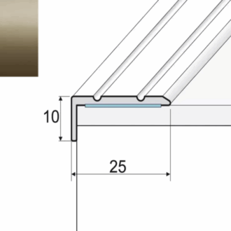 Schodový profil a31 šampaň 2