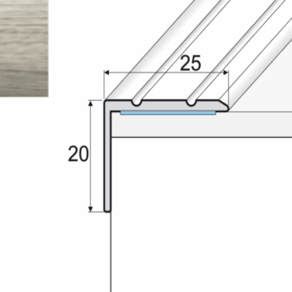 Schodový profil a36 dub malaga 0