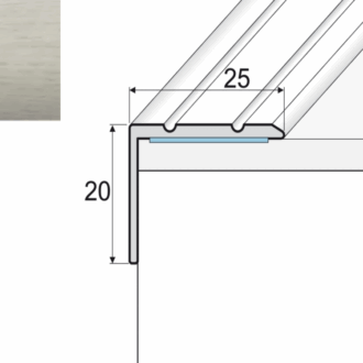 Schodový profil a36 dub wanilia 0