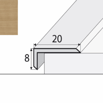 Schodový profil a46 dub nairobi 0