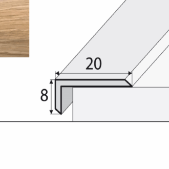 Schodový profil a46 dub naturalny 2