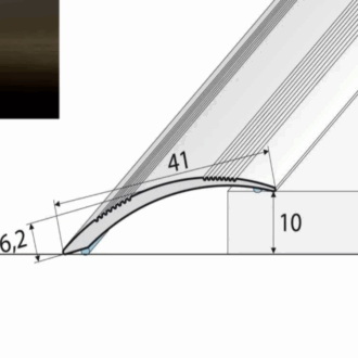 Vyrovnávací profil a48 bronz 1m